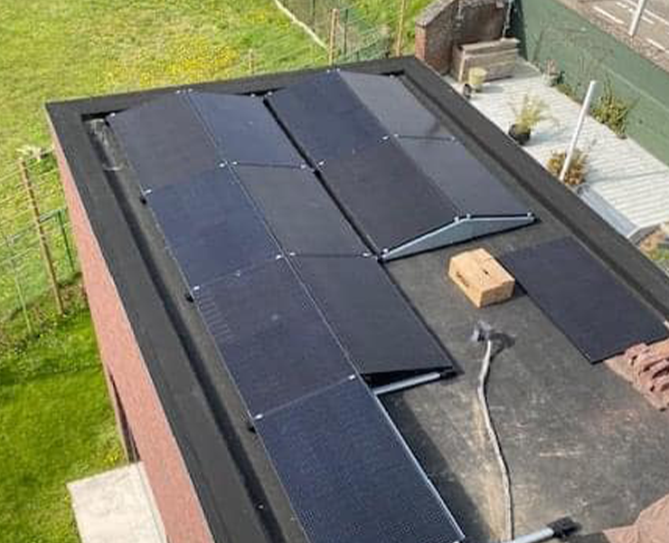 plaatsen zonnepanelen